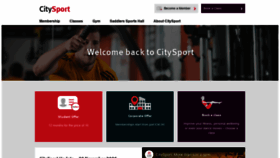 What Citysport.org.uk website looked like in 2020 (3 years ago)