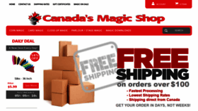 What Canadamagicshop.com website looked like in 2020 (3 years ago)