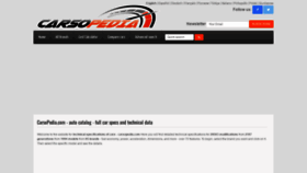 What Carsopedia.com website looked like in 2020 (3 years ago)