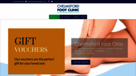 What Chelmsfordchiropodyandpodiatry.co.uk website looked like in 2020 (3 years ago)