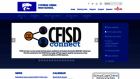 What Cycreek.cfisd.net website looked like in 2020 (3 years ago)