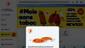 What Cigaretteelec.fr website looked like in 2020 (5 years ago)
