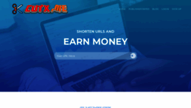 What Cutx.me website looked like in 2020 (4 years ago)