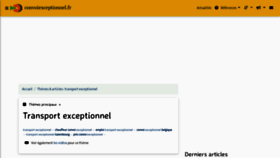 What Convoiexceptionnel.fr website looked like in 2020 (3 years ago)