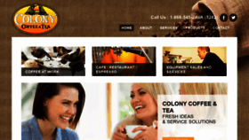 What Colonycoffee.com website looked like in 2020 (3 years ago)