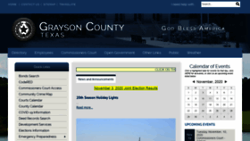 What Co.grayson.tx.us website looked like in 2020 (3 years ago)