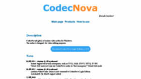 What Codecnova.com website looked like in 2020 (3 years ago)