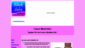 What Cancerblacksalve.com website looked like in 2020 (3 years ago)