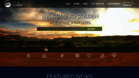 What Cityofgolden.net website looked like in 2020 (3 years ago)