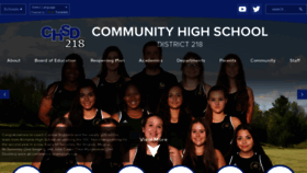 What Chsd218.org website looked like in 2020 (3 years ago)
