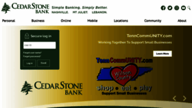 What Cedarstonebank.com website looked like in 2020 (3 years ago)