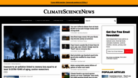 What Climatesciencenews.com website looked like in 2020 (3 years ago)