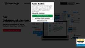 What Calendarapp.de website looked like in 2020 (3 years ago)