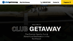 What Clubgetaway.com website looked like in 2020 (3 years ago)