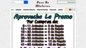 What Casadeabalorios.com website looked like in 2020 (3 years ago)