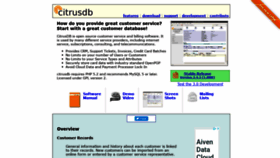 What Citrusdb.org website looked like in 2020 (3 years ago)