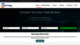 What Comparebrokersonline.com website looked like in 2020 (3 years ago)
