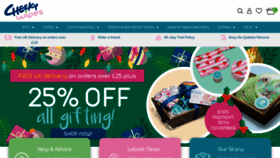 What Cheekywipes.com website looked like in 2020 (4 years ago)
