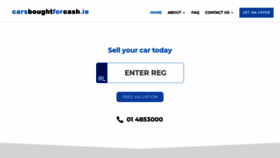 What Carsboughtforcash.ie website looked like in 2020 (3 years ago)