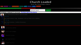 What Churchloaded.com website looked like in 2020 (3 years ago)