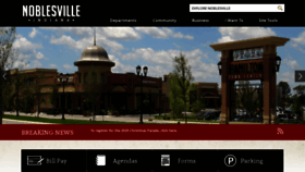 What Cityofnoblesville.org website looked like in 2020 (3 years ago)