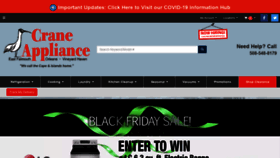 What Craneappliance.com website looked like in 2020 (3 years ago)