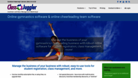 What Cheerclassjuggler.com website looked like in 2020 (3 years ago)