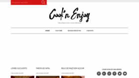 What Cooknenjoy.com website looked like in 2020 (3 years ago)