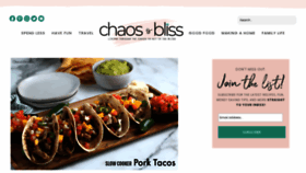 What Chaosisbliss.com website looked like in 2020 (3 years ago)