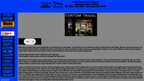What Customtravelhouston.com website looked like in 2020 (3 years ago)
