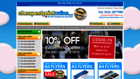 What Cheapestprintonline.co.uk website looked like in 2020 (3 years ago)