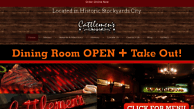What Cattlemensrestaurant.com website looked like in 2020 (3 years ago)
