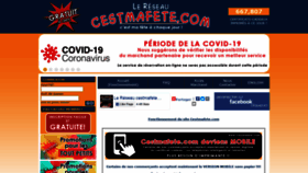 What Cestmafete.com website looked like in 2020 (3 years ago)