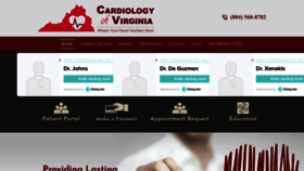 What Cardiovirginia.com website looked like in 2020 (3 years ago)