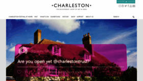 What Charleston.org.uk website looked like in 2020 (3 years ago)