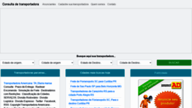 What Consultadetransportadora.com.br website looked like in 2020 (3 years ago)