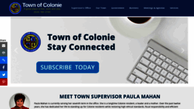 What Colonie.org website looked like in 2020 (3 years ago)