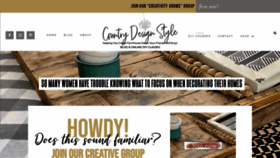 What Countrydesignstyle.com website looked like in 2020 (3 years ago)