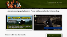 What Colostrumshop.com.au website looked like in 2020 (3 years ago)
