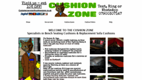 What Cushionzone.co.uk website looked like in 2020 (3 years ago)