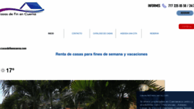 What Casasdefinencuerna.com website looked like in 2020 (3 years ago)