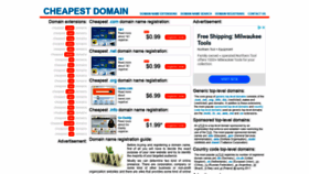 What Cheapestdomain.info website looked like in 2020 (3 years ago)