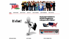 What Changejobnow.com website looked like in 2020 (3 years ago)