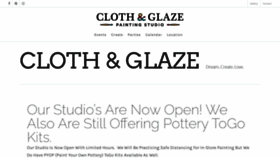 What Clothandglaze.com website looked like in 2020 (3 years ago)
