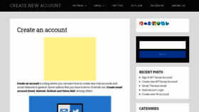 What Create-anaccount.com website looked like in 2020 (3 years ago)