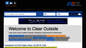 What Clearoutside.com website looked like in 2020 (3 years ago)