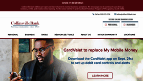 What Collinsvillesavings.com website looked like in 2020 (3 years ago)