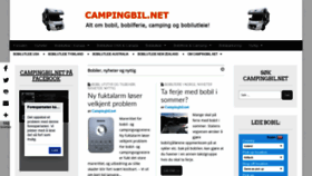 What Campingbil.net website looked like in 2020 (3 years ago)