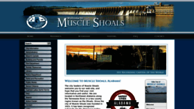 What Cityofmuscleshoals.com website looked like in 2020 (3 years ago)