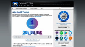 What Connectedsocialmedia.com website looked like in 2020 (3 years ago)